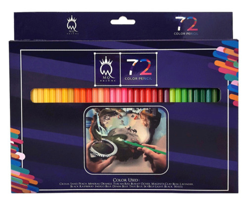 مداد رنگی ۷۲ رنگ ام کیو جعبه مقوایی